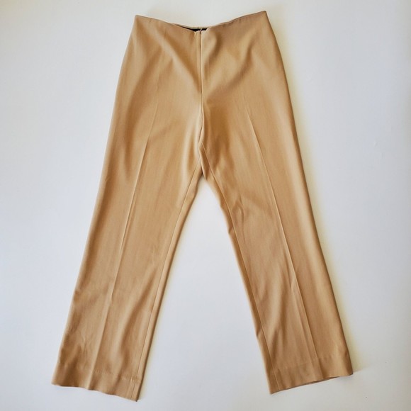 Classic Tan Straight Leg Women's Pants - Picture 1 of 14